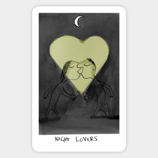 Night lovers Sticker